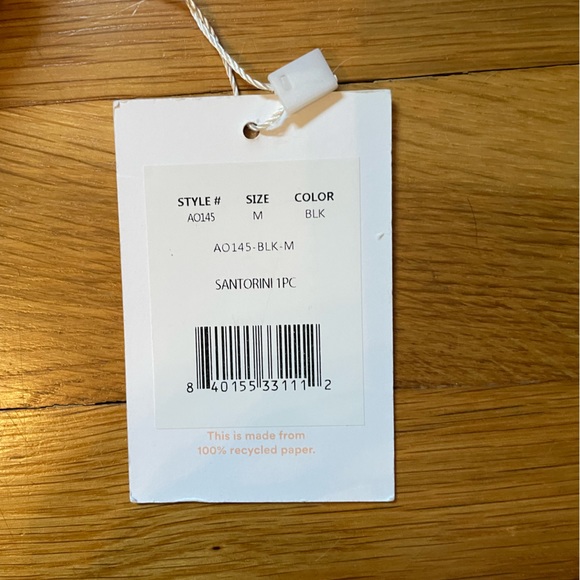 Andie Swim Black Santorini 1 Piece -size M. NWT - Picture 2 of 5